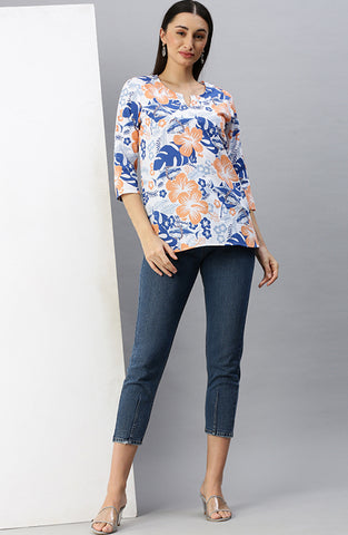 The Lavender Tropical Women Top
