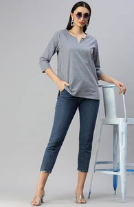 The Mini Gingham Checked Women Top