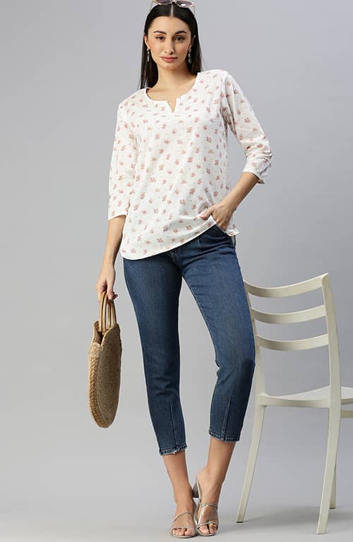 The Orchid Blossom Floral Women Top