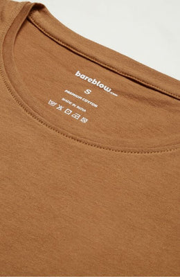 The Pearl Brown Crew Neck T-Shirt For Women