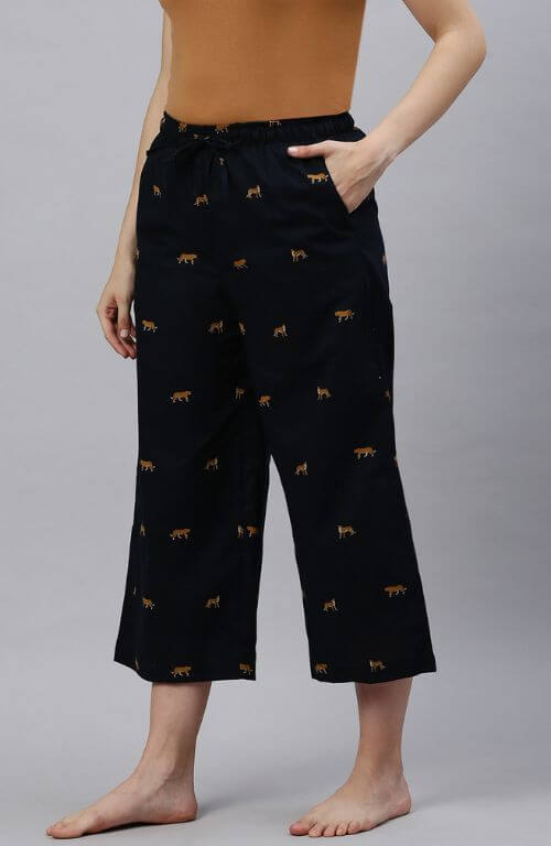 The Royal Tiger Black Women Wide Leg