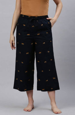 The Royal Tiger Black Women Wide Leg