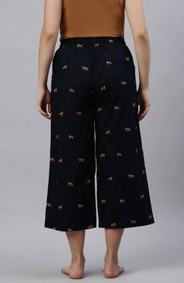 The Royal Tiger Black Women Wide Leg