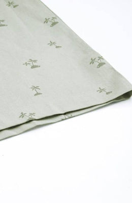 The Sage Palm Printed Women Wide Leg