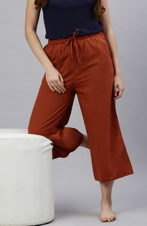 The Superior Fire Brick Women Wide Leg