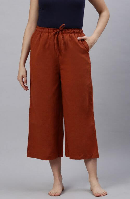 The Superior Fire Brick Women Wide Leg