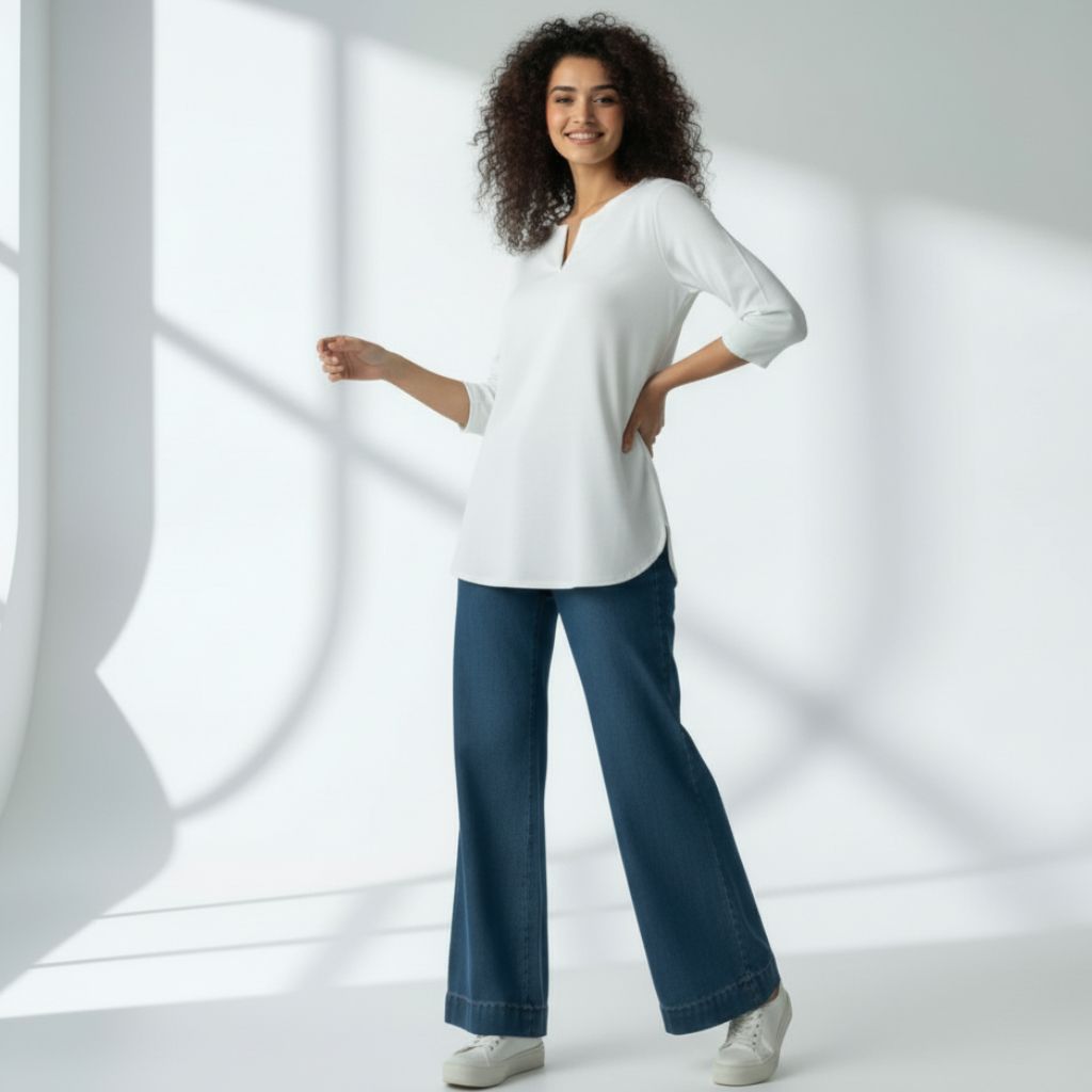 The V-Notch Neck Short Kurta (Pack of 2)