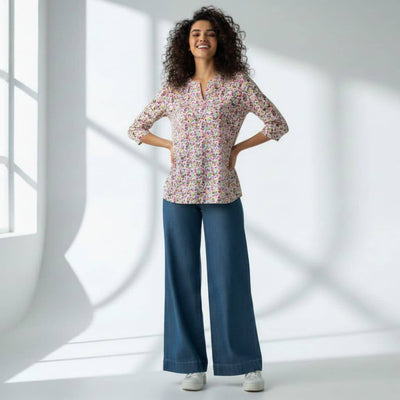 The V-Notch Neck Short Kurta (Pack of 2)