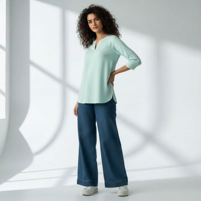 The V-Notch Neck Short Kurta (Pack of 2)