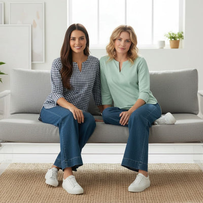 The V-Notch Neck Short Kurta (Pack of 2)