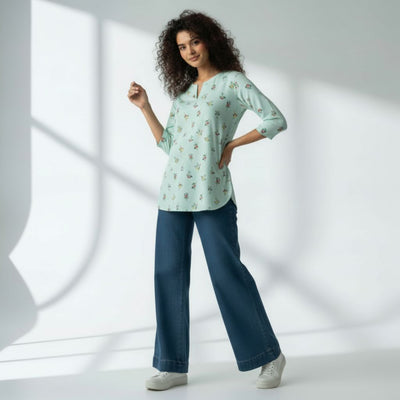 The V-Notch Neck Short Kurta (Pack of 2)