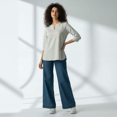 The V-Notch Neck Short Kurta (Pack of 2)