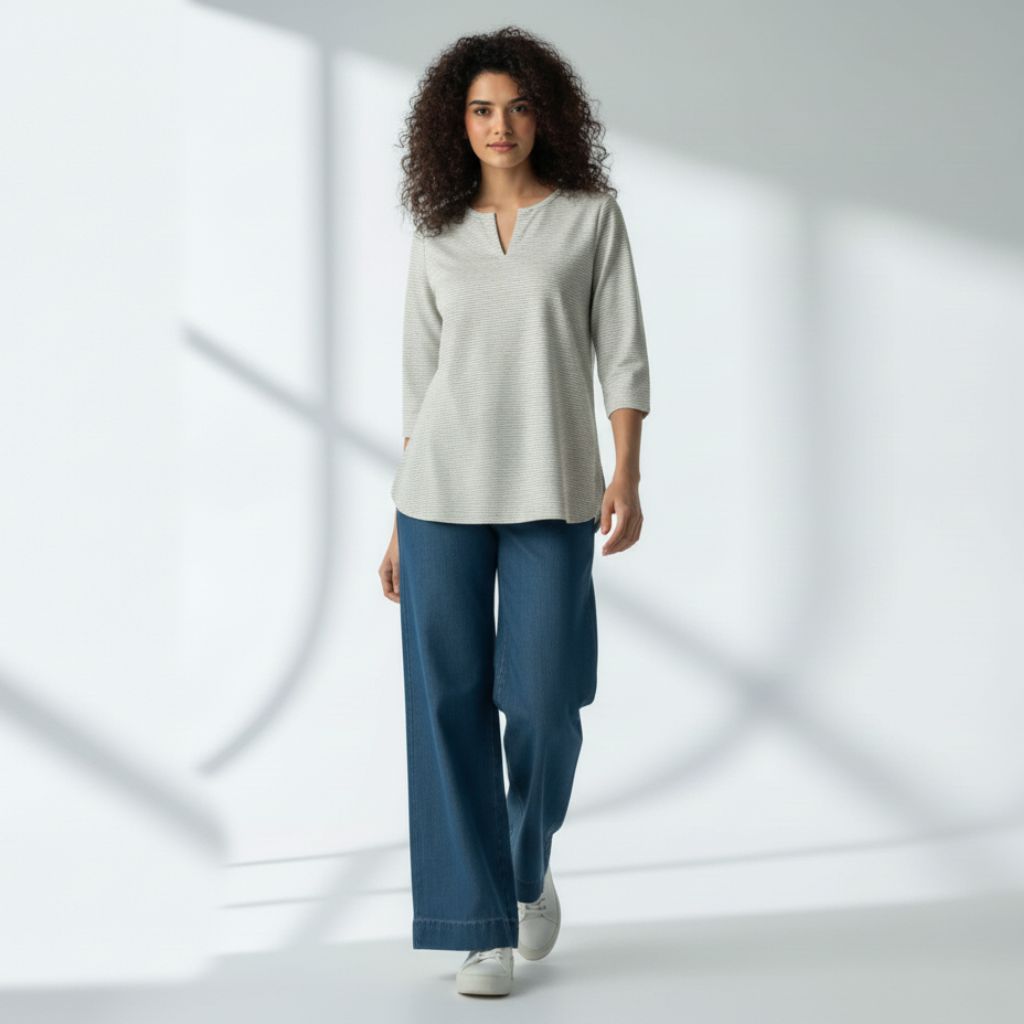 The V-Notch Neck Short Kurta (Pack of 2)