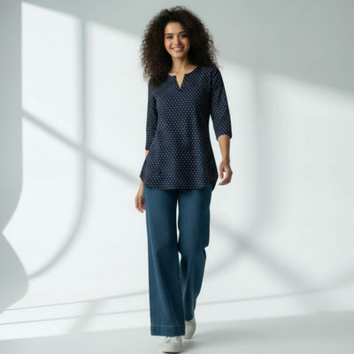 The V-Notch Neck Short Kurta (Pack of 2)