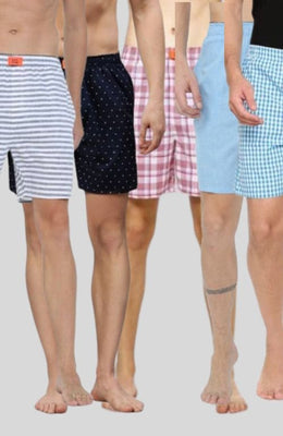 The Assort Men Boxer Combo Set - ( Pack of 5 )