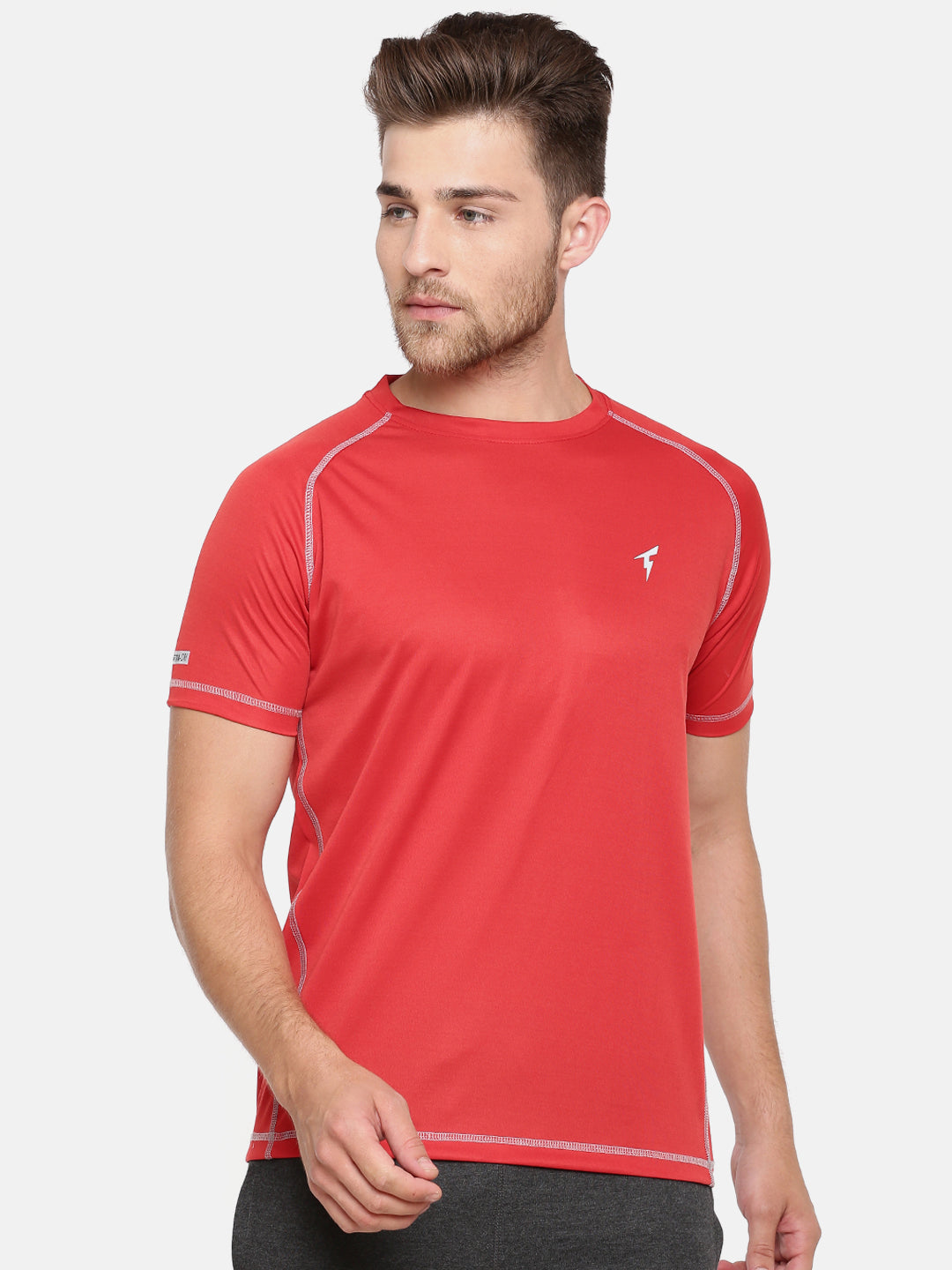 The Raglan Sleeve Athletic Tee - Red