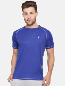 The Raglan Sleeve Athletic Tee - Royal Blue