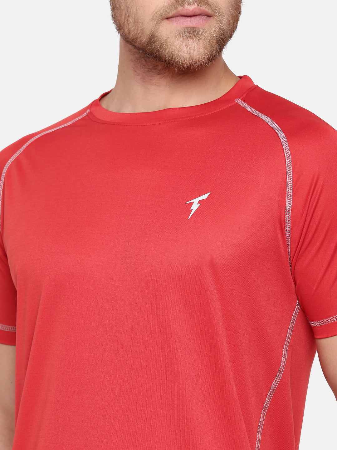 The Raglan Sleeve Athletic Tee - Red