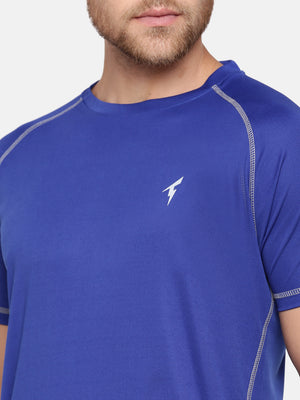 The Raglan Sleeve Athletic Tee - Royal Blue