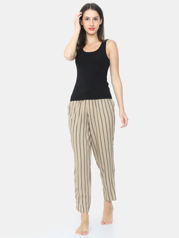 The Creamy Stripes of Life Women PJ Pant