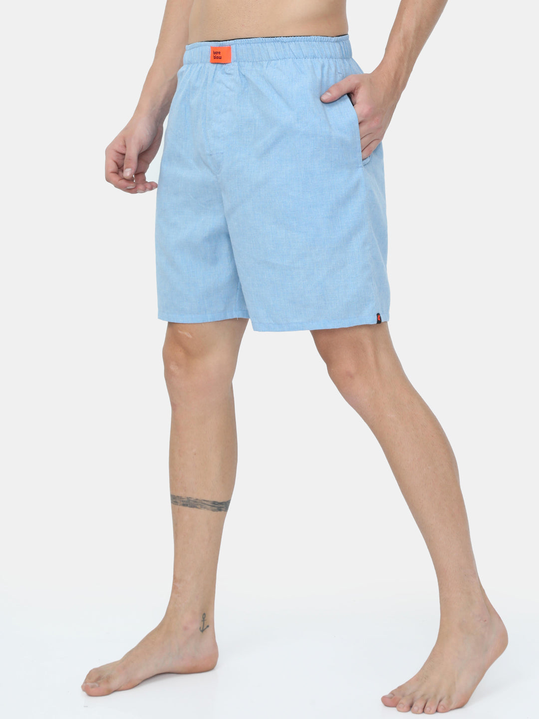 The Light Sky Blue Solid Boxer