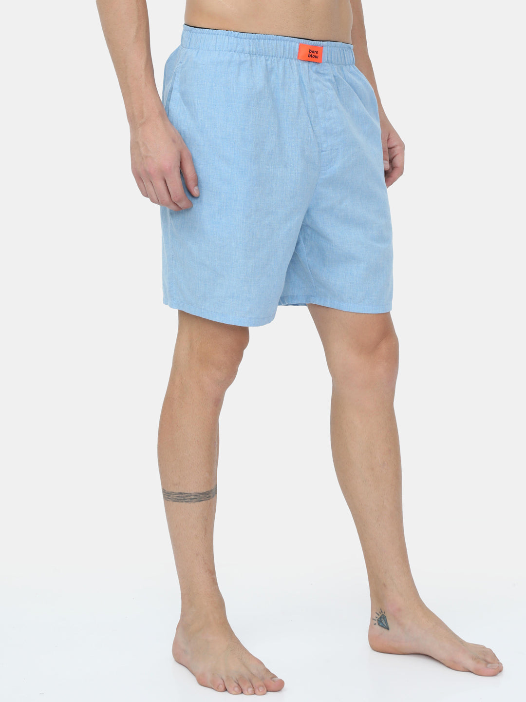 The Light Sky Blue Solid Boxer