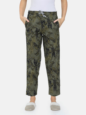 The Tropical Army Print Women PJ Pant