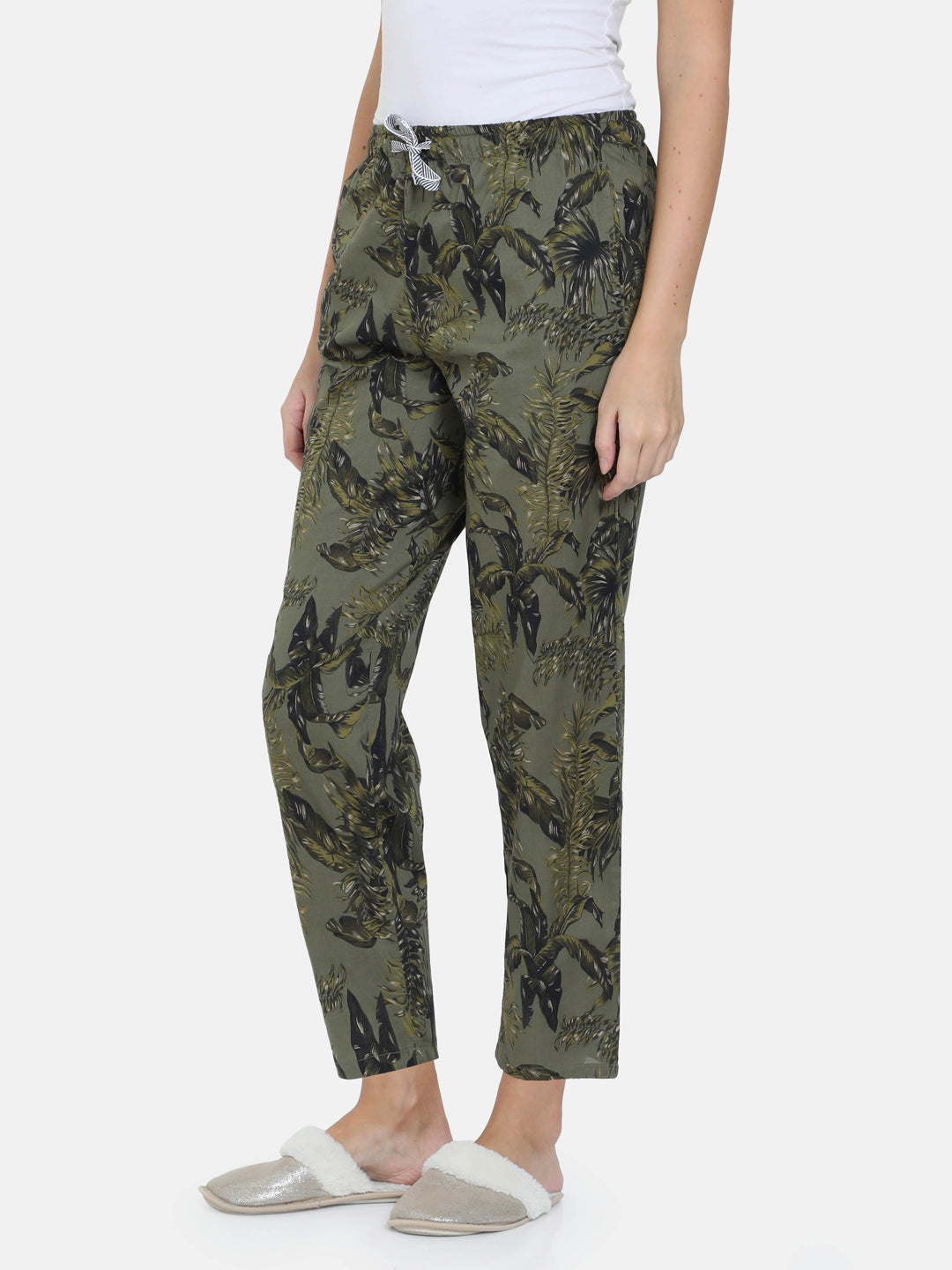 The Tropical Army Print Women PJ Pant