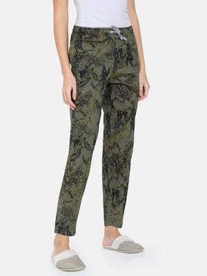 The Tropical Army Print Women PJ Pant