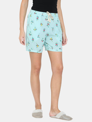 The Blooming Blue Women Summer Shorts
