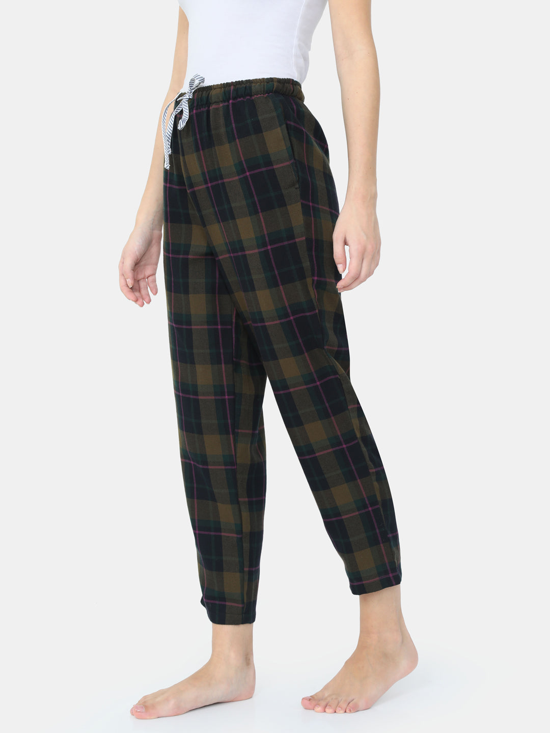 The Olive Grid Women PJ Pant