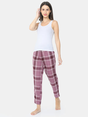 The Purple Plaid Women PJ Pant