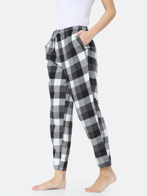 The Black & White Plaid Women PJ Pant