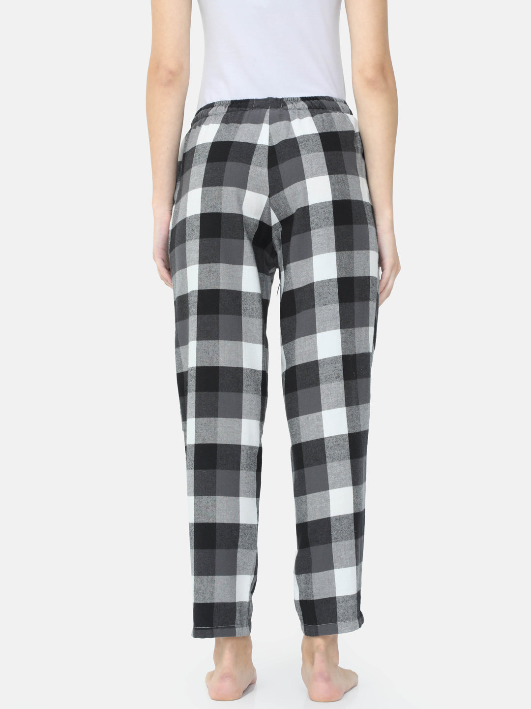 The Black & White Checkered Women PJ Pants