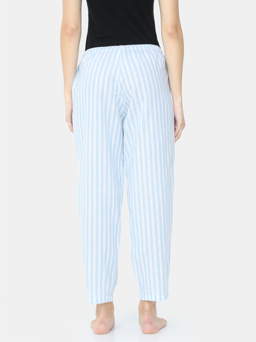 The Blooming Blue Stripes Women PJ Pant