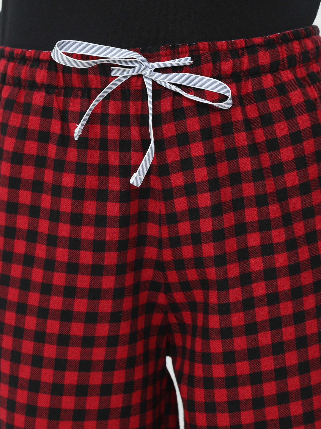 The Red And Black Checks Digital Women PJ Pant