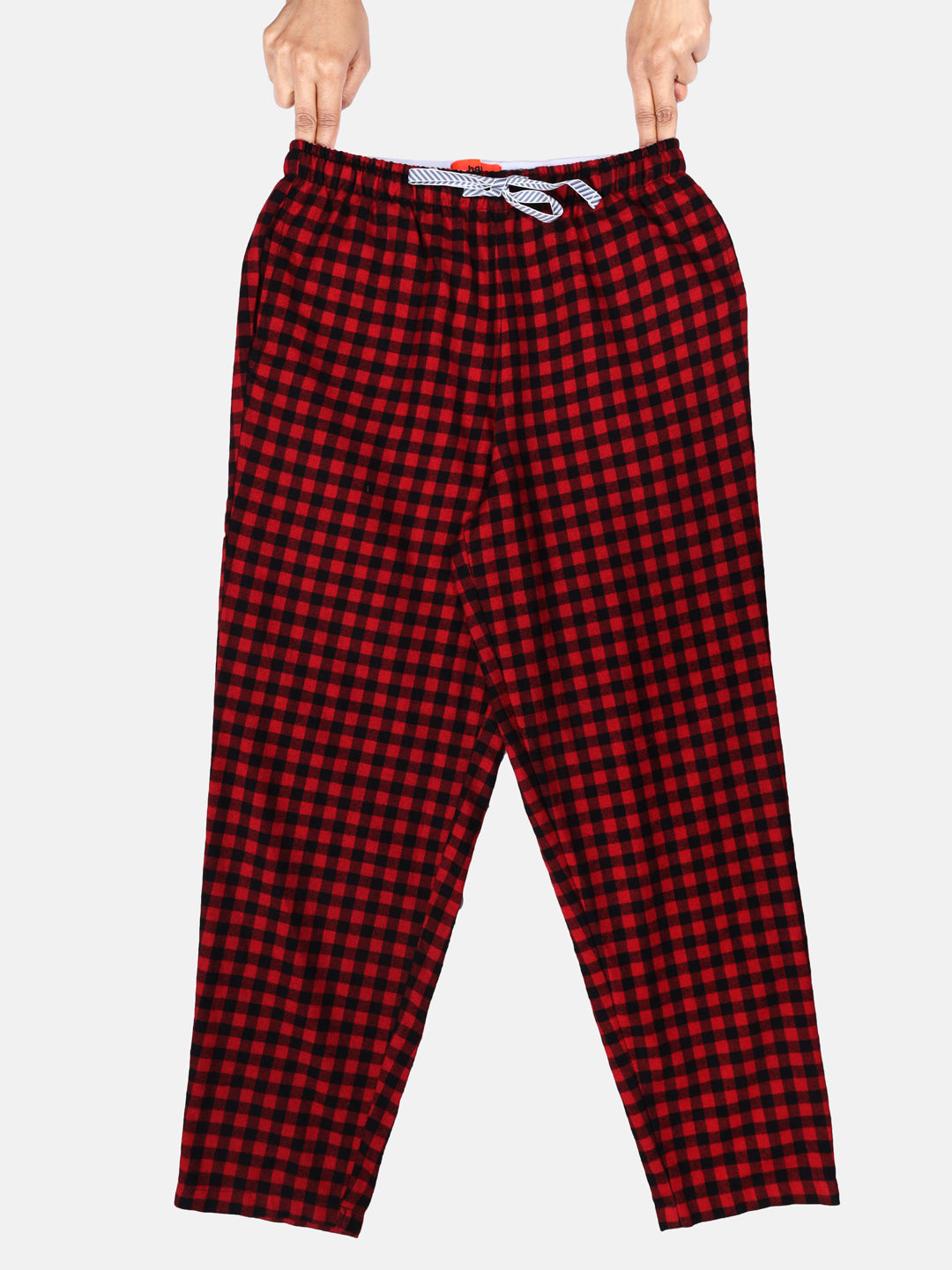 The Red And Black Checks Digital Women PJ Pant