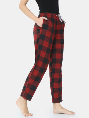 The Black Rad Plaid Women PJ Pant