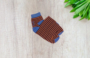 Ankle Sock Orange Striper