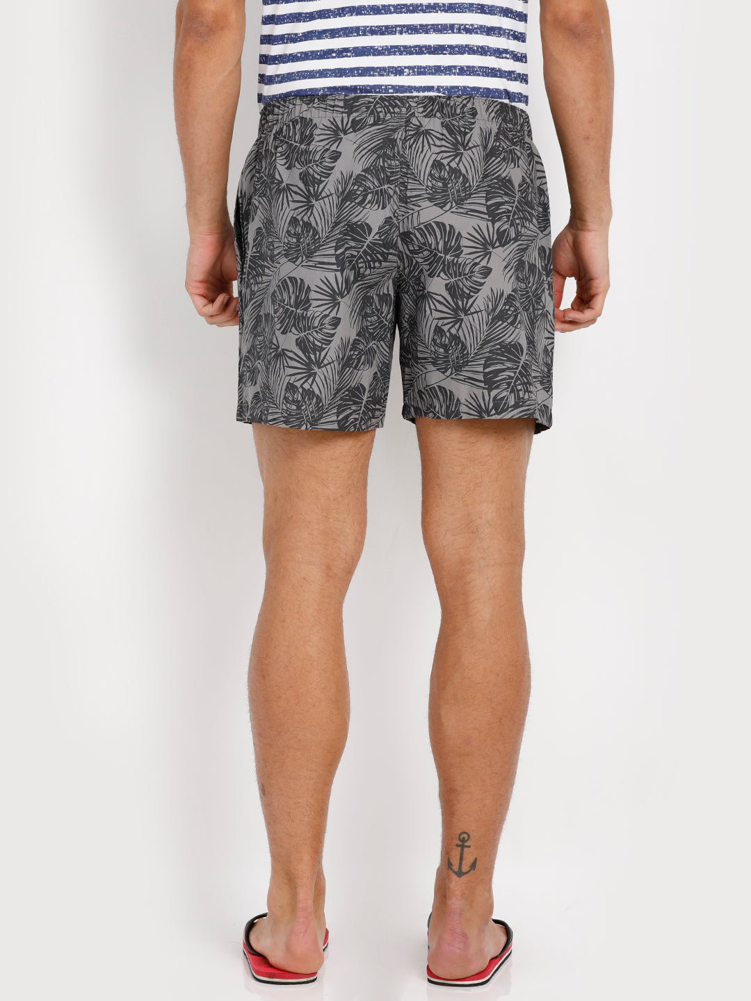 Bareblow Woven Boxers with Tropical Print
