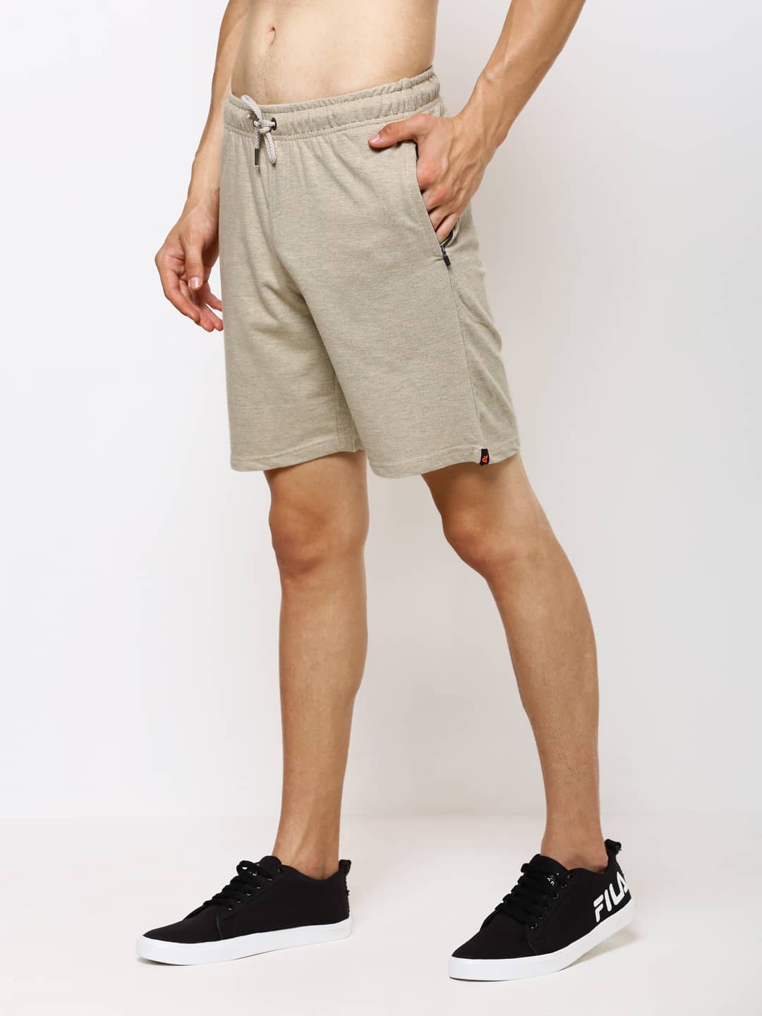 The Agreeable Beige Easy Shorts