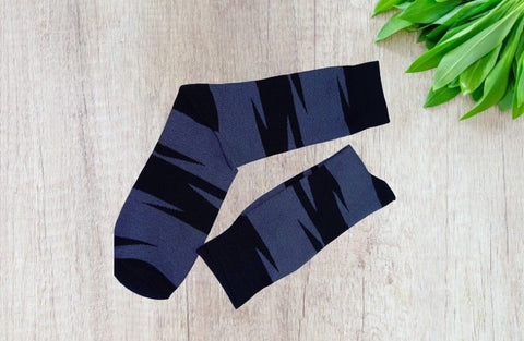 Calf Socks Blue Black