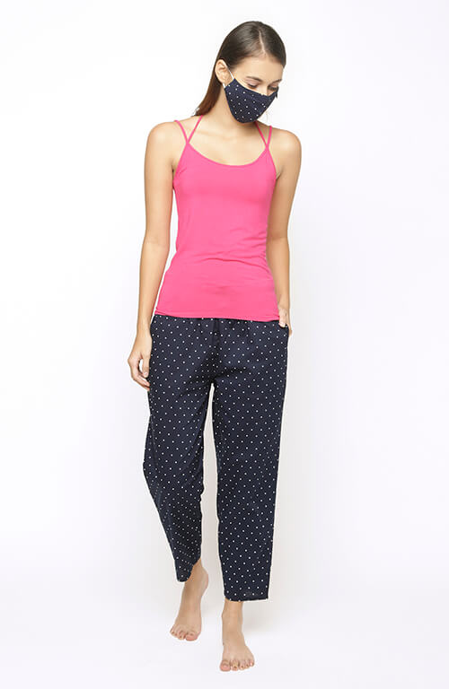 The Blue Moon Polka Women Pant