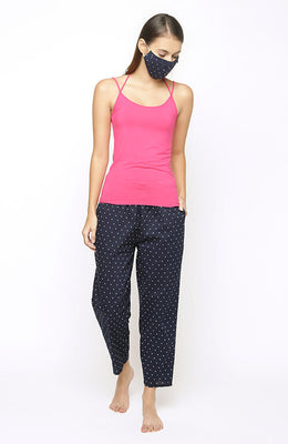 The Blue Moon Polka Women Pant