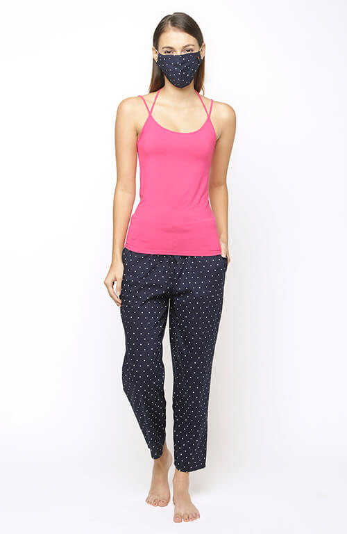The Blue Moon Polka Women Pant