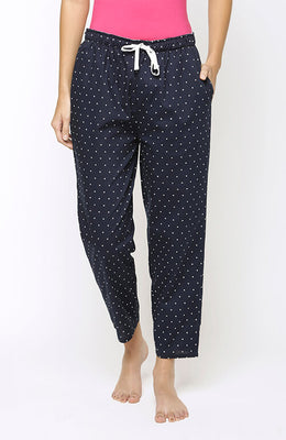 The Blue Moon Polka Women Pant