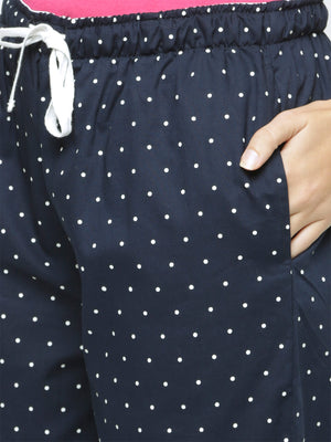 The Blue Moon Polka Women Pant