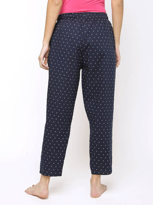 The Blue Moon Polka Women Pant