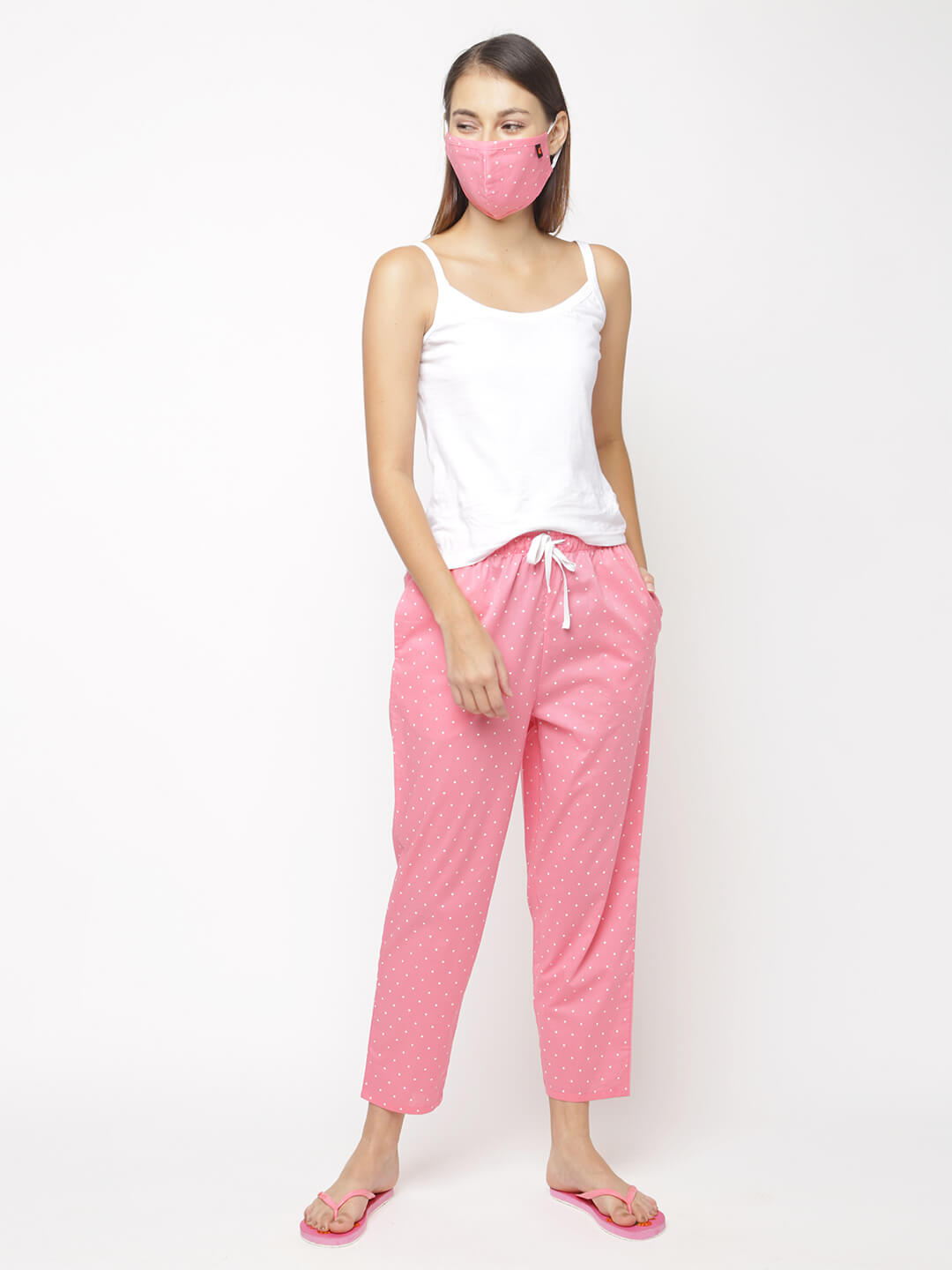 The Pink Stone Polka Summer PJ Pant