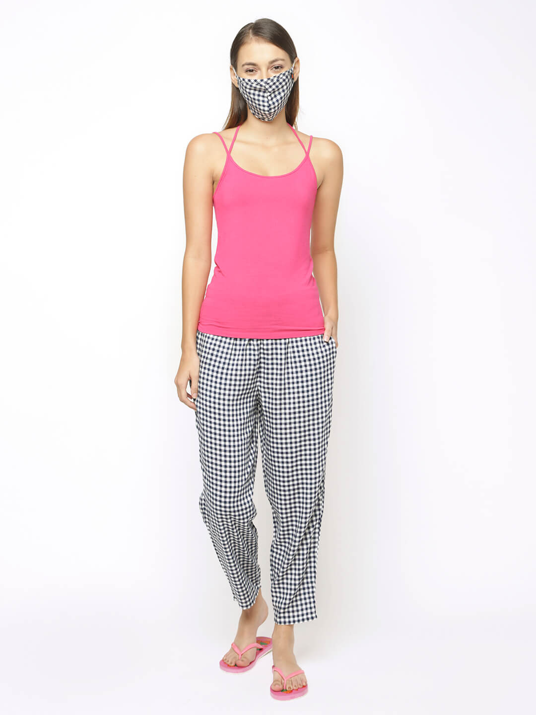 The Gingham Grid Women PJ Pant